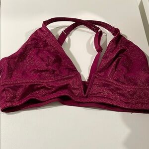 Women's Sparkling Burgundy Bralette